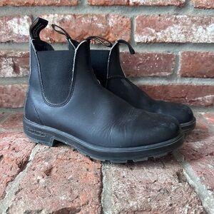 Blundstone Black Leather Chelsea Boots 10